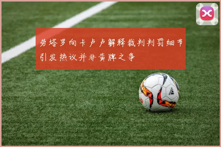 劳塔罗向卡卢卢解释裁判判罚细节引发热议并非黄牌之争